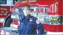  ?? SUBMITTED PHOTO ?? Joelle Lesniak is one of the three full-time career firefighte­rs at Centre Square Fire Company.