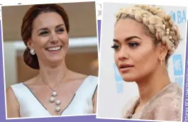  ??  ?? Fans: The Duchess of Cambridge and singer Rita Ora