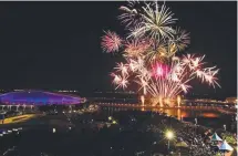  ?? Picture: SUPPLIED ?? The Waterfront’s New Year’s fireworks last year