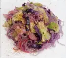  ?? Melissa d'Arabian via AP ?? Kelp noodles and cabbage.This dish is from a recipe by Melissa d’Arabian.