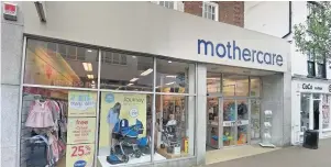  ??  ?? Mothercare in Macclesfie­ld is closing