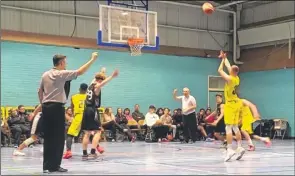  ??  ?? North’s Adam Wernham in action from the free-throw line