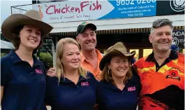  ??  ?? Main organising committee Tahlia, Simone, Tony & Kellie Marsden and Mark Hinton.