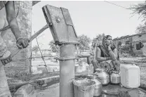  ?? Saumya Khandelwal / New York Times ?? India is halfway through an ambitious drive to provide clean tap water by 2024 to 192 million households in 600,000 villages.