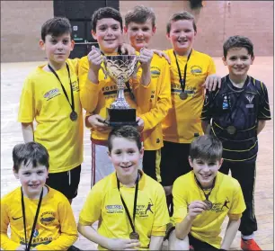  ??  ?? Inverlochy Primary won this year’s Lochaber Area Shinty Tournament for P7s and under.