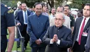  ??  ?? President Mukherjee travelled to Secunderab­ad for his annual southern sojourn.