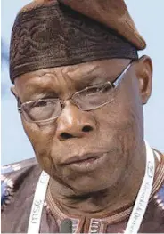  ??  ?? Obasanjo