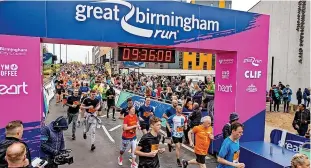  ?? ?? The Great Birmingham Run last year