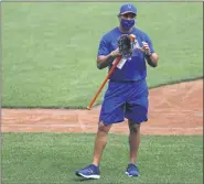  ?? ADAM HUNGER - THE ASSOCIATED PRESS ?? In this Friday, July 3, 2020, file photo, New York Mets manager Luis Rojas speaks during a baseball workout at Citi Field in New York.