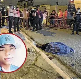  ?? Fotos: DAD / EXTRA ?? Jonathan Josué Tello Brom fue asesinado en la parroquia Puerto Bolívar.