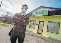  ?? BOB TYMCZYSZYN TORSTAR ?? Calvin Poon has concerns over a planned cannabis store at 92 Pelham Rd. in St. Catharines, and about the way neighbours were informed.