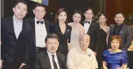 ??  ?? (Seated) Sterling Paper Group of Companies and SL Agritech Corp. chairman and CEO Henry Lim Bon Liong with Doctors Wilson Dy and Virginia Tang Dy; (standing, from left) DermAsia sales and marketing manager Charles Mandy, your columnist, Nikki Tang,...