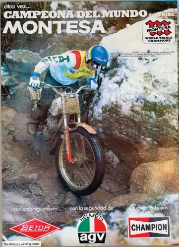  ??  ?? The Montesa winning poster