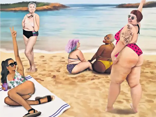  ?? ?? The Spanish equality ministry’s body positive poster has received sarcastic responses