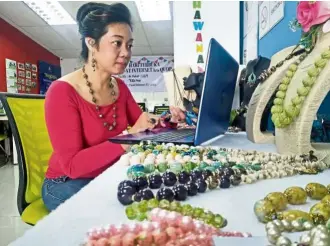  ?? — Photos: WINI COPPER ?? Copper turns to social media channels like Instagram and Facebook to promote her handcrafte­d clay beads.