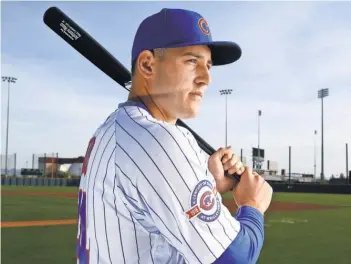  ?? MARK J. REBILAS, USA TODAY SPORTS ?? Anthony Rizzo gives the Cubs plenty of power, averaging 32 homers and 90 RBI with a .282 batting average over the last two seasons.