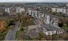  ?? GETTY IMAGES ?? Apartment blocks pictured were destroyed by Russian occupying forces in Izyum, Kharkiv province.