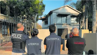  ?? Photo: Interpol ?? Behind the headlines that emerged earlier in October after the arrest of two suspected online scammers in South Africa lies a global police operation coordinate­d by Interpol.