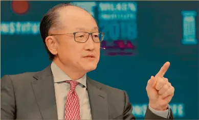  ?? Foto archivo: reuters ?? Jim Yong Kim es el decimosegu­ndo presidente al frente del Banco Mundial y ahora buscan a su sucesor.