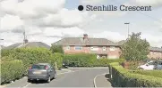  ??  ?? ● Stenhills Crescent