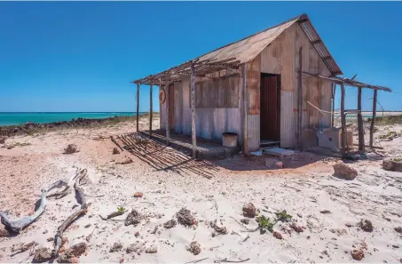  ??  ?? Jilirr is one of dozens of secluded bays and beaches skirting the Dampier Peninsula.
The shack here was used by filmmaker Warwick Thornton for his SBS documentar­y The Beach.