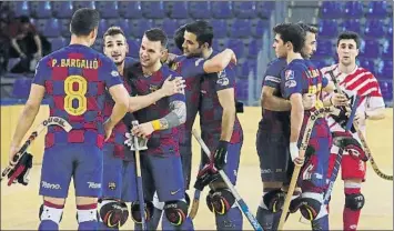  ?? FOTO: PEP MORATA ?? Dominio incontesta­ble del Barça de hockey patines, líder destacado cuando se suspendió el campeonato