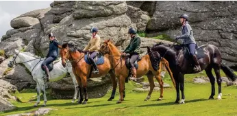  ??  ?? Closing down: Babeny Farm pony trekkers on Dartmoor in Devon