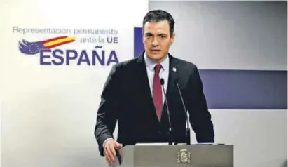  ?? Photo: Moncloa ?? Pedro Sánchez outlined the changes that will be brought in for Spain