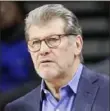  ?? The Associated Press ?? Geno Auriemma and Connecticu­t are fifth in the polls, lowest since 2007.