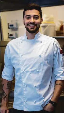  ?? CULINARY CLOUT: Leonardo Loureiro left a legal job to pursue his dream. ??