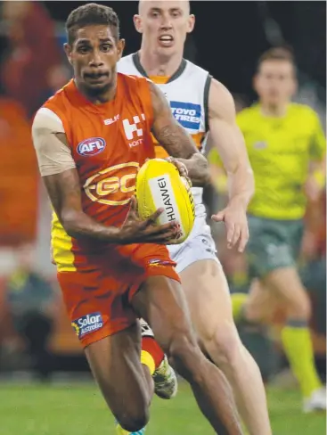  ?? Picture: JONO SEARLE ?? BIG MOVE: Jarrod Garlett has now moved from the Gold Coast Suns to Carlton.