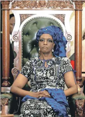  ??  ?? Fate of Grace: Arresting Grace Mugabe is going to be ‘difficult, if not impossible’, says a government insider. Photo: Jekesai Njikizana/AFP