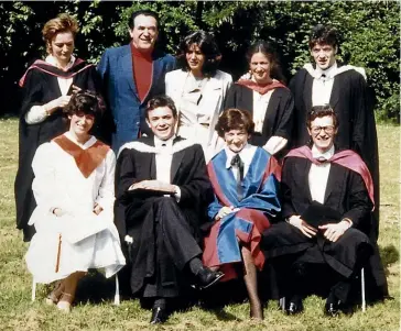  ?? GETTY IMAGES ?? Elisabeth and Robert Maxwell with children Ghislaine (on Robert’s left), Kevin (far right), Ian (front, second left), Anne, Christine, Isabel and Philip.