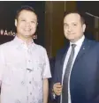  ??  ?? Sen. Sherwin Gatchalian and Arton Capital founder and president Armand Arton.