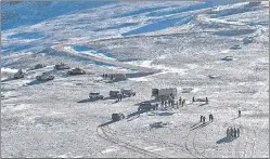  ?? INDIAN ARMY/AFP ?? Disengagem­ent process between the Indian Army and China’s PLA in Ladakh on Feb 16.