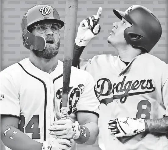  ?? USA TODAY SPORTS ?? Bryce Harper and Manny Machado are the top two free agents this winter.