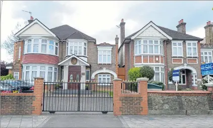  ?? Picture: SWNS ?? The four-bed house for rent, right, next door to the gated North Korean embassy, home to the UK ambassador