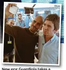  ??  ?? New era: Guardiola takes a selfie with Noel Gallagher after greeting the City faithful (main)
TWITTER/@MANCITY