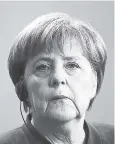  ??  ?? German Chancellor Angela Merkel