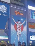  ??  ?? Osaka’s most famous man: The iconic Glico Man — the over 70-year-old billboard at Ebisu-bashi bridge overlookin­g Dotonbori river