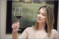  ?? H John Voorhees III / Hearst Connecticu­t Media ?? Jillian Fontana, of Ridgefield, is a certified sommelier. Fontana leads wine tastings, both private and corporate.