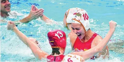  ?? EFE ?? La selección femenina de waterpolo es la actual campeona de Europa y subcampeon­a del mundo