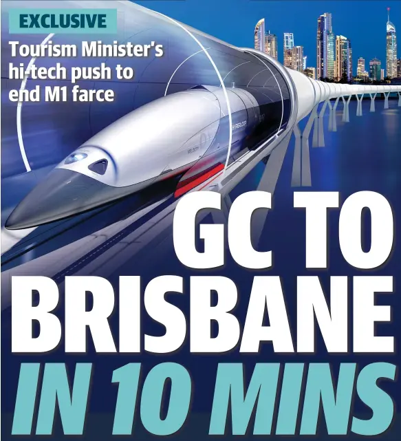  ??  ?? DESPERATIO­N to fix the M1 debacle has led Federal Tourism Minister Steve Ciobo to hold talks with the US company behind a futuristic solution. As two accidents on the Pacific Motorway yesterday reduced thousands of motorists to a crawl for more than...