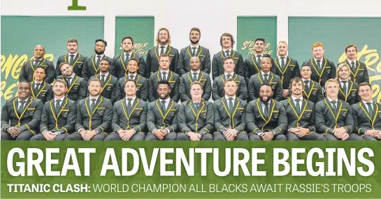  ?? Picture: Gallo Images ?? THE HOPES OF A NATION. As the World Cup kicks off in Japan today, the Springboks will be desperate to bring a third World Cup title back to South Africa.