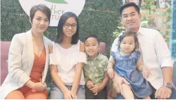  ??  ?? FULL-TIME MOMPRENEUR Lan and her husband Anthony with their children Andre, Jaden, and Ania. Also a homeschool­ing mom, Lan takes her children to work and does her parenting duties in between breaks