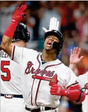  ?? CURTIS COMPTON / CCOMPTON@AJC.COM ?? Ronald Acuna led the Braves with 26 home runs after being summoned to the majors in late April. Eight were leadoff homers.