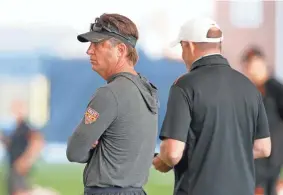  ?? BRYAN TERRY/THE OKLAHOMAN ?? OSU coach Mike Gundy's confidence is high in his Cowboys as the season opener approaches.