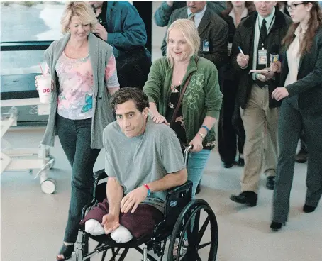  ?? — THE CANADIAN PRESS/THE AMERICAN PRESS/ LIONSGATE AND ROADSIDE ATTRACTION­S ?? Jake Gyllenhaal stars in Stronger, which is one of several new and upcoming films that depict characters with disabiliti­es. Other examples include Wonderstru­ck, Never Steady, Never Still, Downsizing and Don’t Talk to Irene.