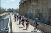  ?? ?? The weir bridge will only be open to foot traffic and cyclists from this weekend on.
