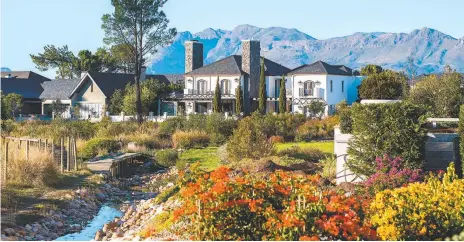 ??  ?? Val de Vie takes pride in its water-saving systems